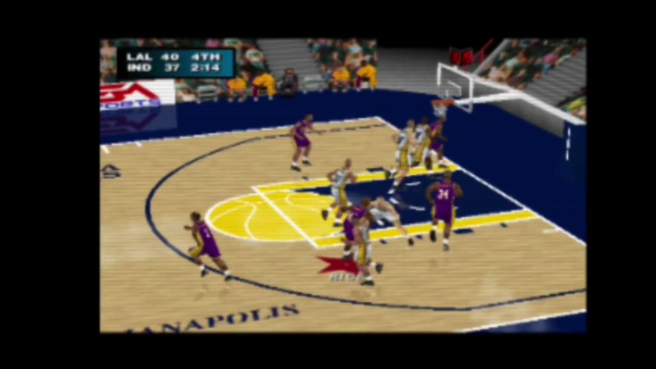 NBA Live 2000 Lakers vs Pacers 2ndhalf and overtime.. close game