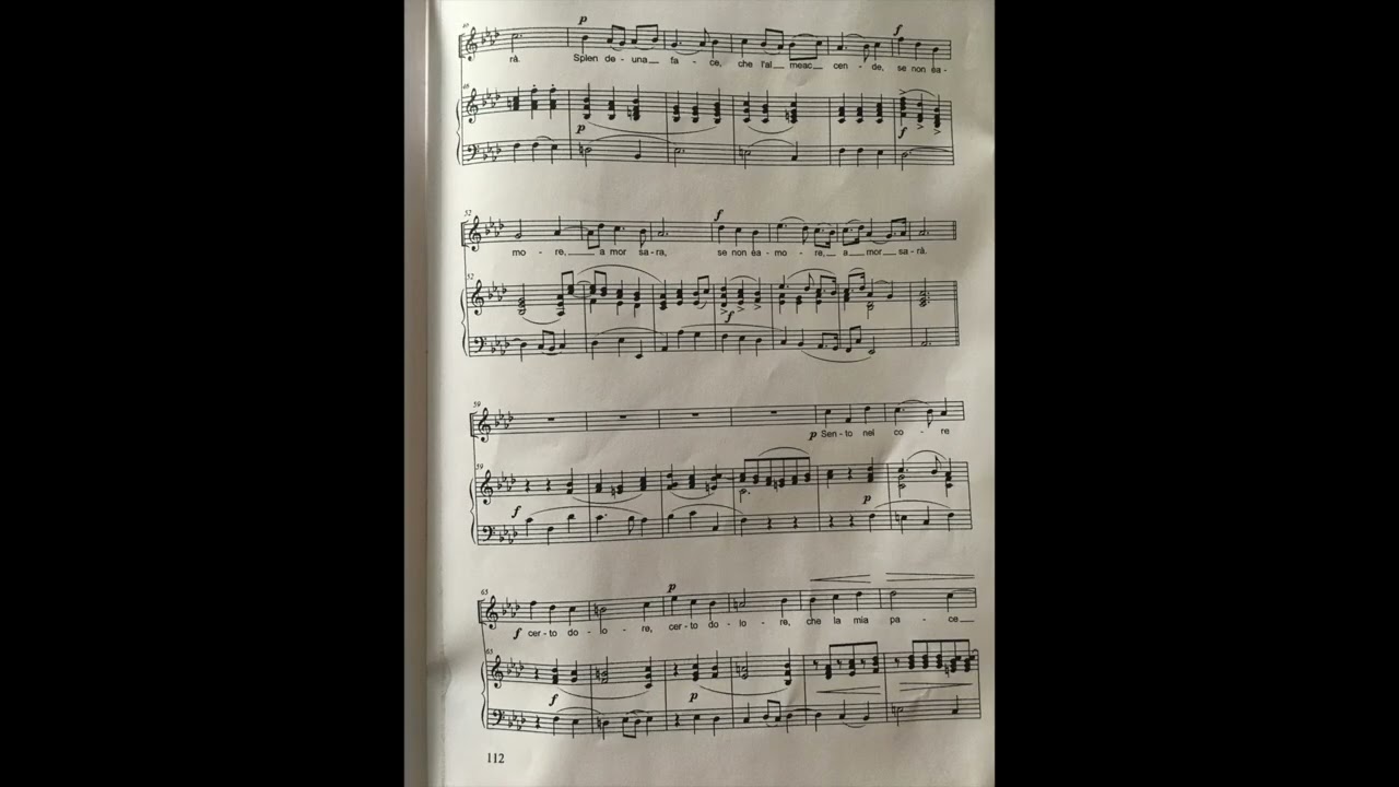 A. Scarlatti, Sento nel core in f (piano accompaniment)