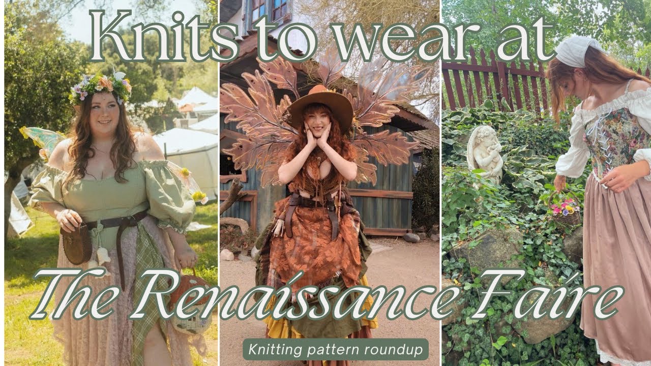 Things to knit for the Renaissance Festival 🐉👑🧚 adornments for your wenchiest, most mystical fits