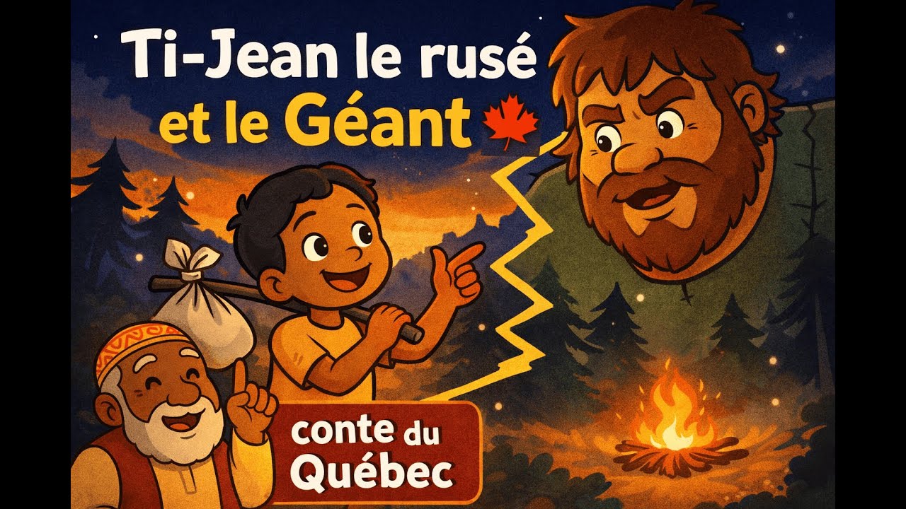 Ti-Jean le rusé et le Géant | Conte traditionnel du Québec raconté par Papybou 🍁