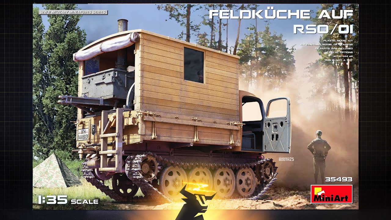 Feldkuche auf RSO/01. Raupenschlepper Ost. MiniArt 1/35. Огляд + розпаковка моделі ft. Denis Soltan