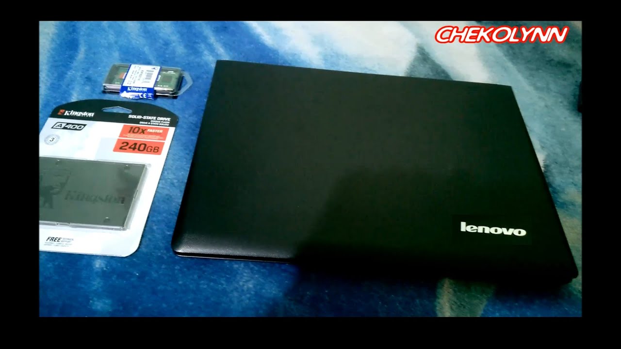 Lenovo G40-30 : Cambio a SSD y Memoria ram 4Gb Kingston.