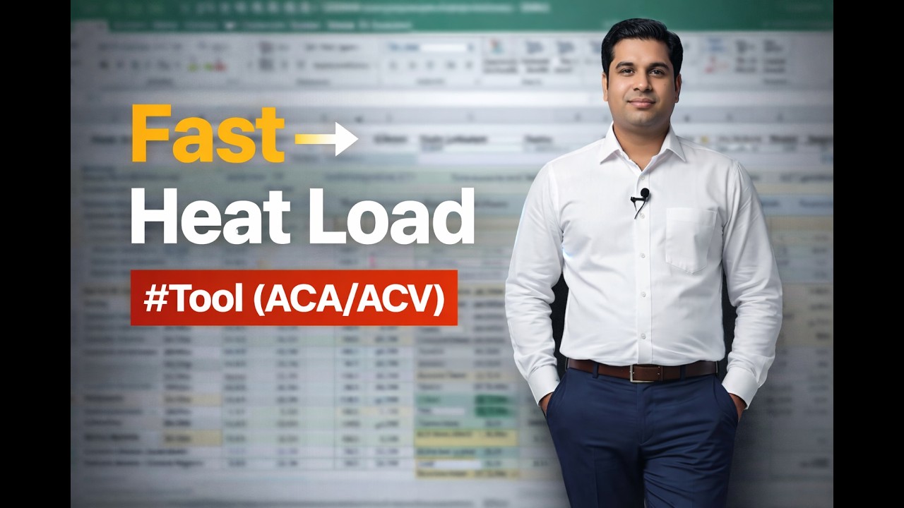 How I Do Heat Load Calculation 3x Faster | AutoCAD HVAC Tools (ACA/ACV)