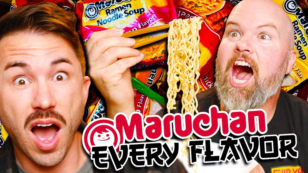 Trying EVERY FLAVOR of RAMEN NOODLES - Taste Test!
