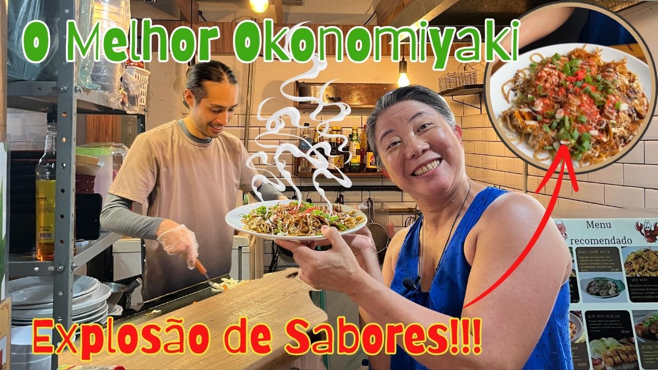 TESOURO ACHADO na LIBERDADE: Shu-Chan e seu AUTÊNTICO OKONOMIYAKI RAÍZ!