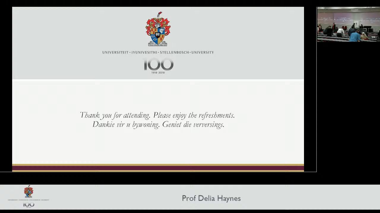 Inaugural Lecture (2021): Prof Delia Haynes - Adventures in crystal engineering