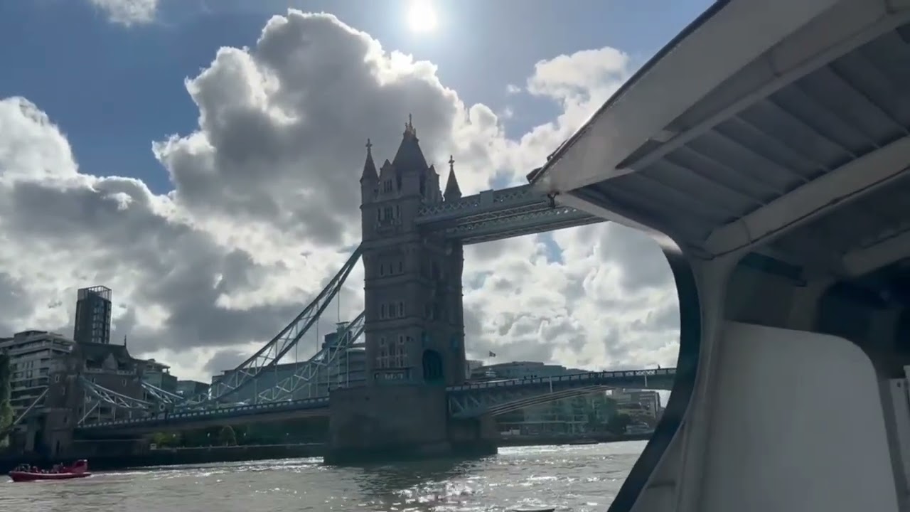 London 🇬🇧 Ride || First Person Journey - Uber Boat in Thames River. #londonrideadventure