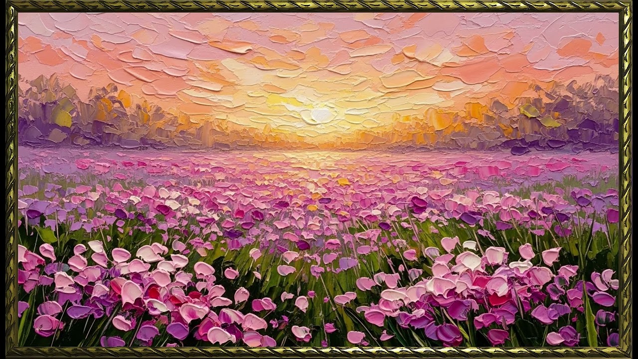 Orchard Dreams in Pastel Hues| Dreamy Spring Floral Art for Frame TV | 4K Screensaver