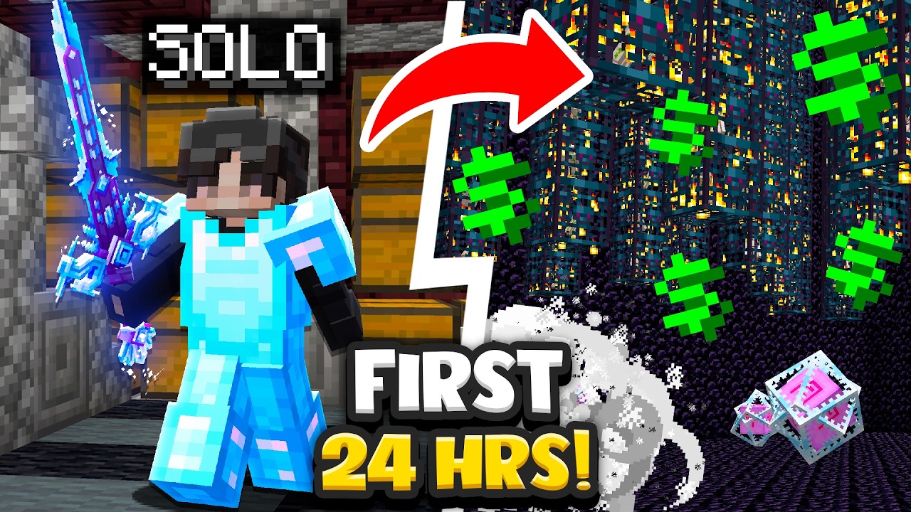 МОИ *БЕЗУМНЫЕ* ПЕРВЫЕ 24 ЧАСА В ОДИНОЧКУ! | Minecraft Factions | Complex Gaming [1]