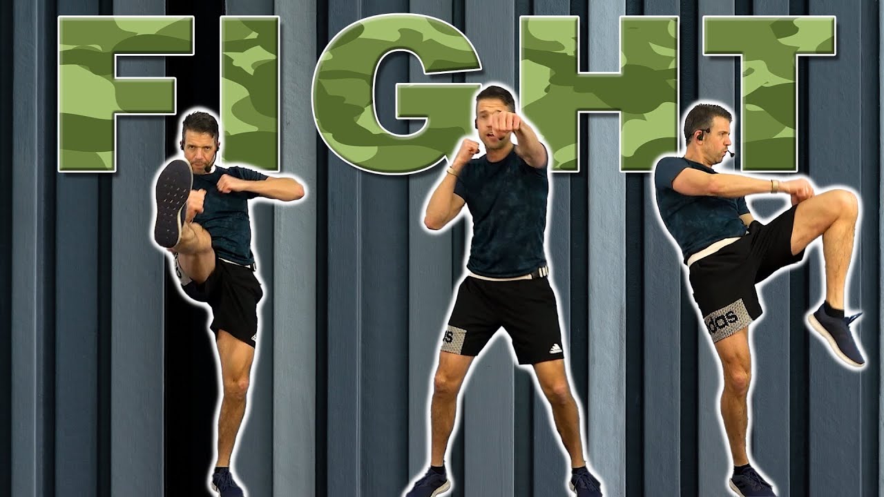 Martial Arts Combat Cardio Class With Great Sound; Let's Move Fight #07
