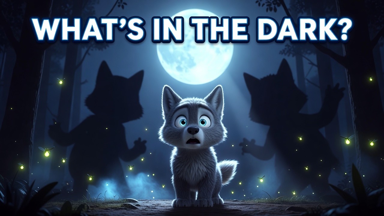 Willy the Wolf Who Was Afraid of the Dark 🌙 | Brave Kids Animal Story | Jay Little Adventure