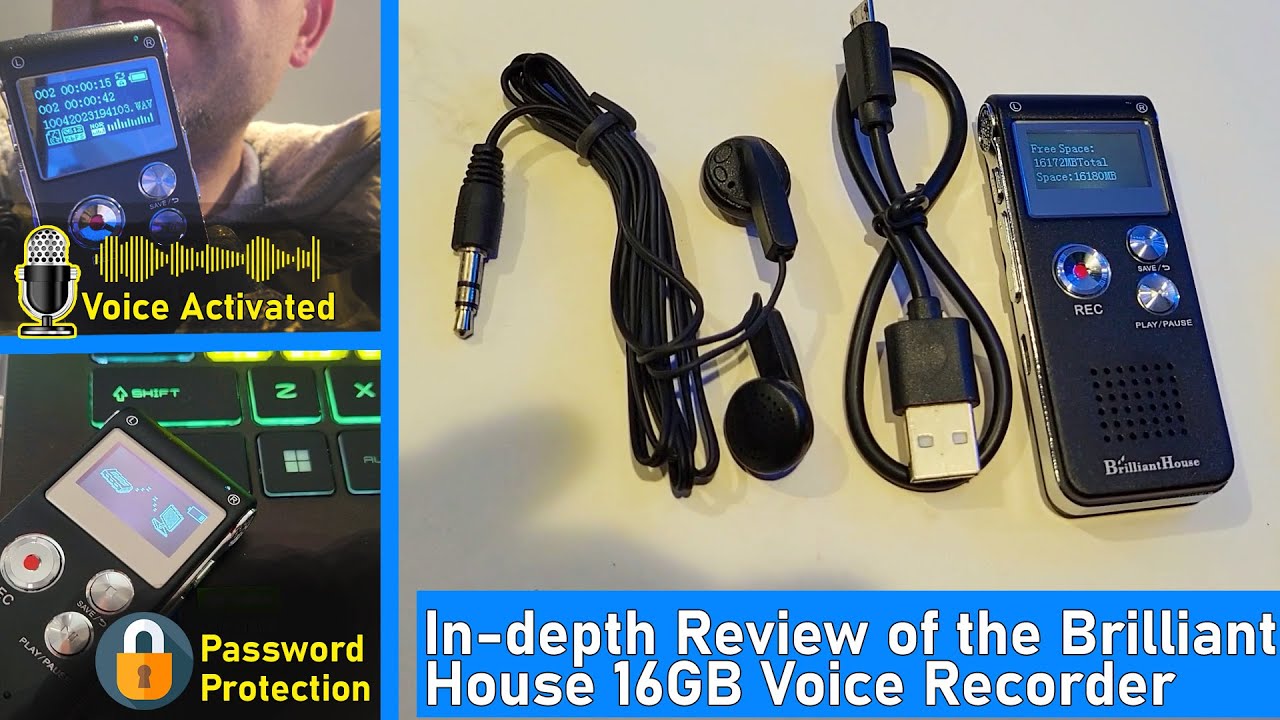 STOP Using Phone to Record Lectures! BrilliantHouse 16gb Digital Voice Recorder Review