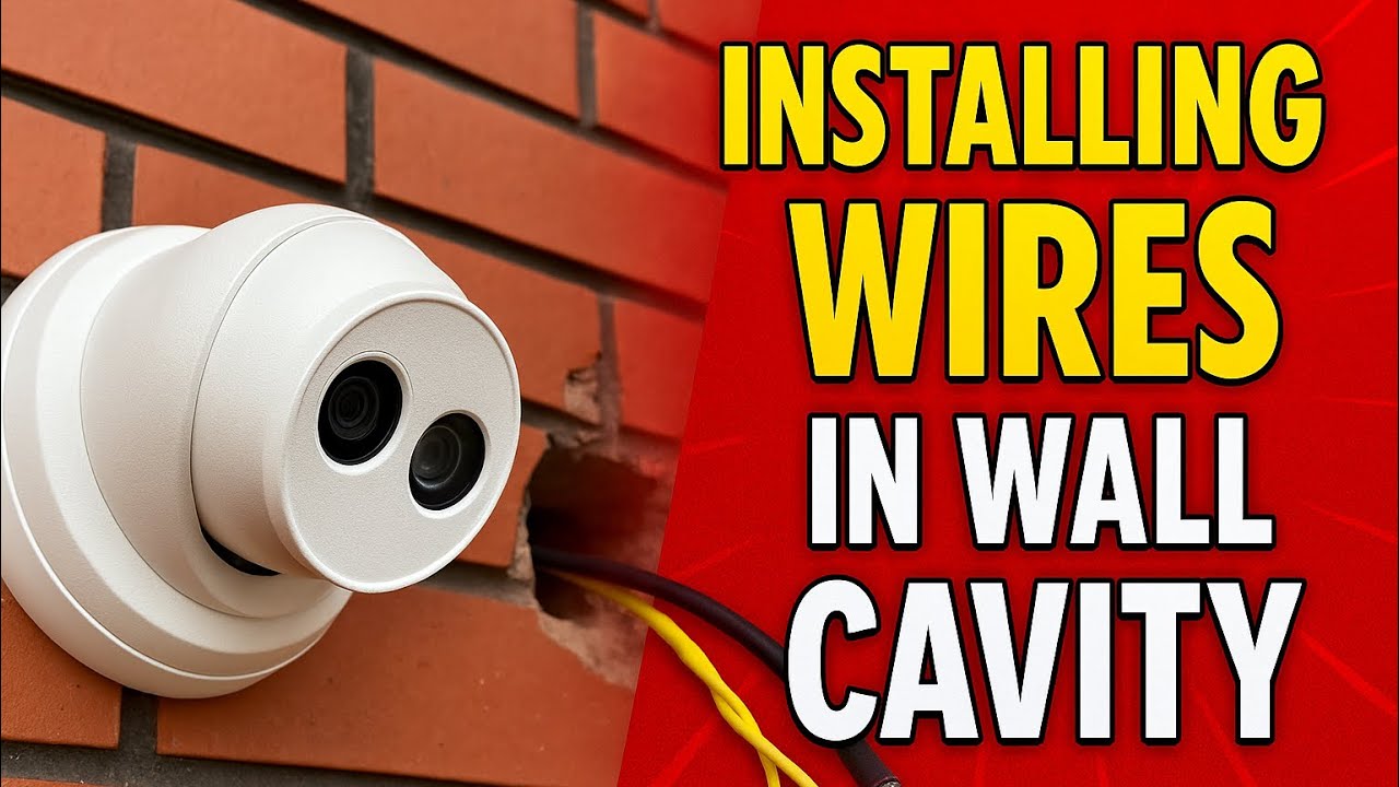 CCTV Camera Installation | Wall Cavity