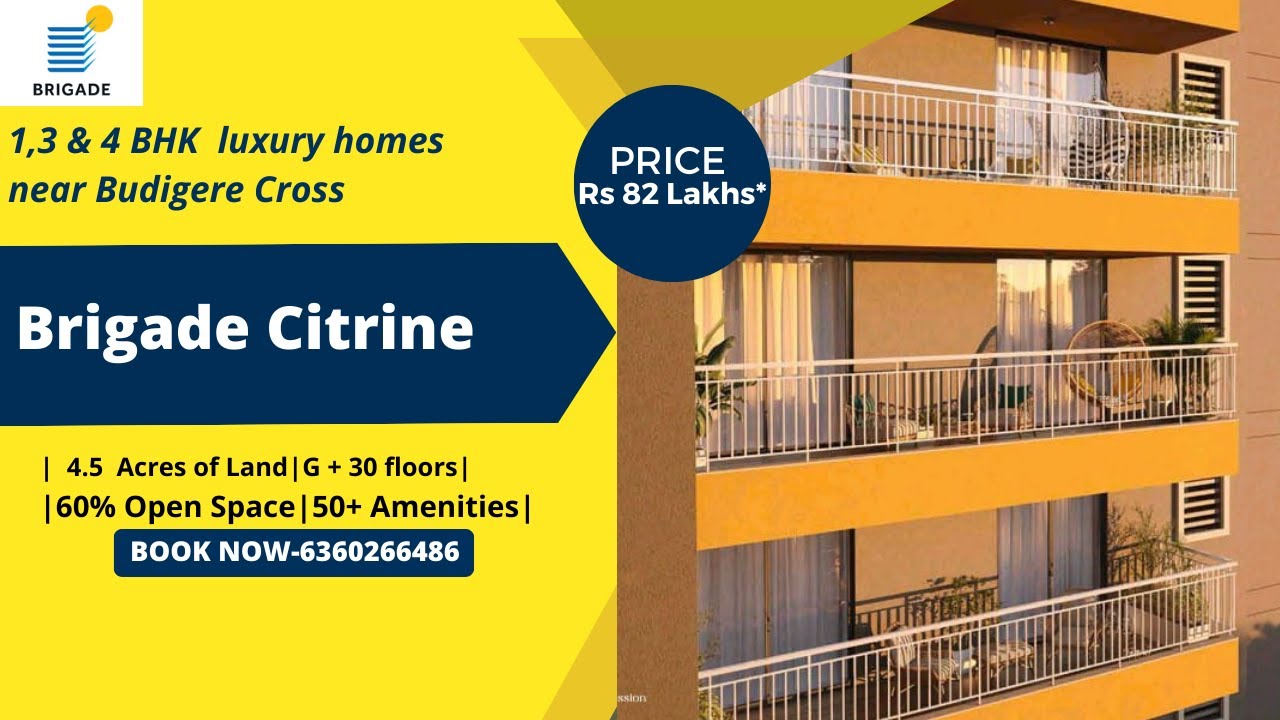 Brigade Citrine in Old Madaras Road | Whitefield | Bangalore | 🤙6360266486 | Easy EMI Options
