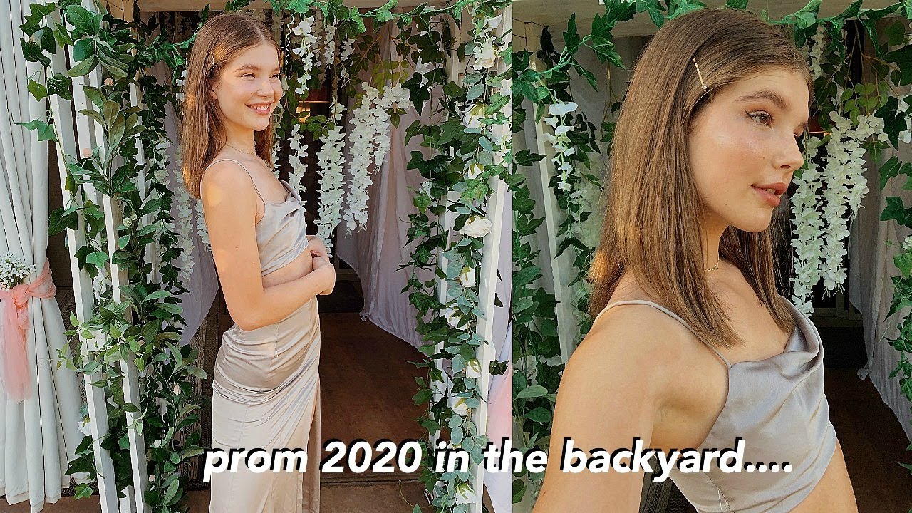 Senior year PROM at home...