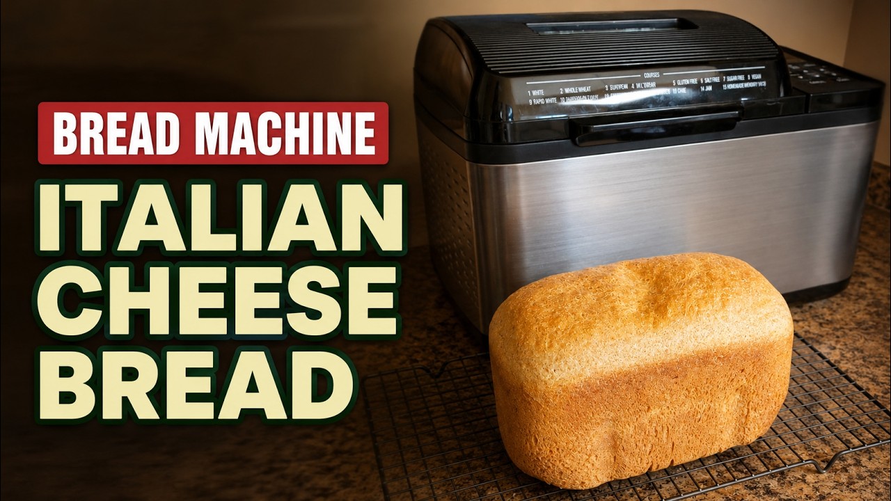 BREAD MACHINE Italian Cheese Bread EASY!!