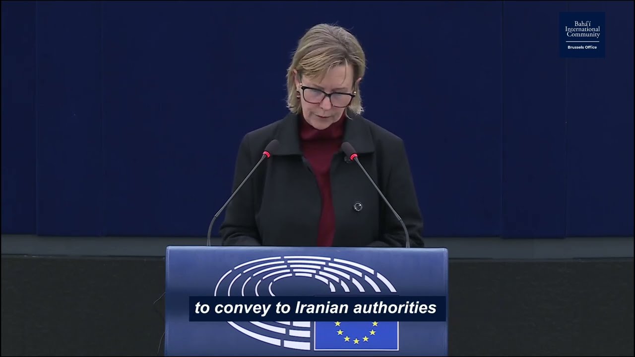 Commissioner Maria Luís Albuquerque on Bahá’ís in Iran | European Parliament Debate, Strasbourg