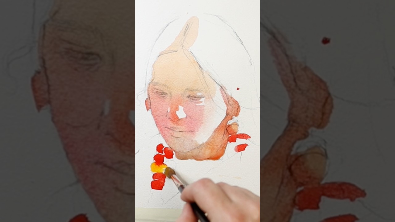 Watercolor Portraits: Don&rsquo;t add more layers, Do THIS instead #watercolorportrait #watercolorart