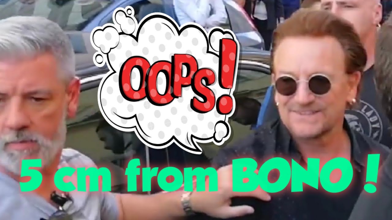 U2 IN ROME - MEET AND GREET WITH FANS UNDER HOTEL DE RUSSIE 2017
