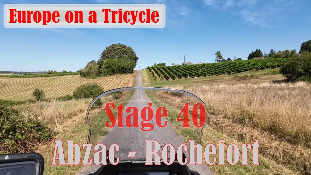 Yamaha Tricity 300 - Europe on a Tricycle - Episode 47: Abzac - Rochefort