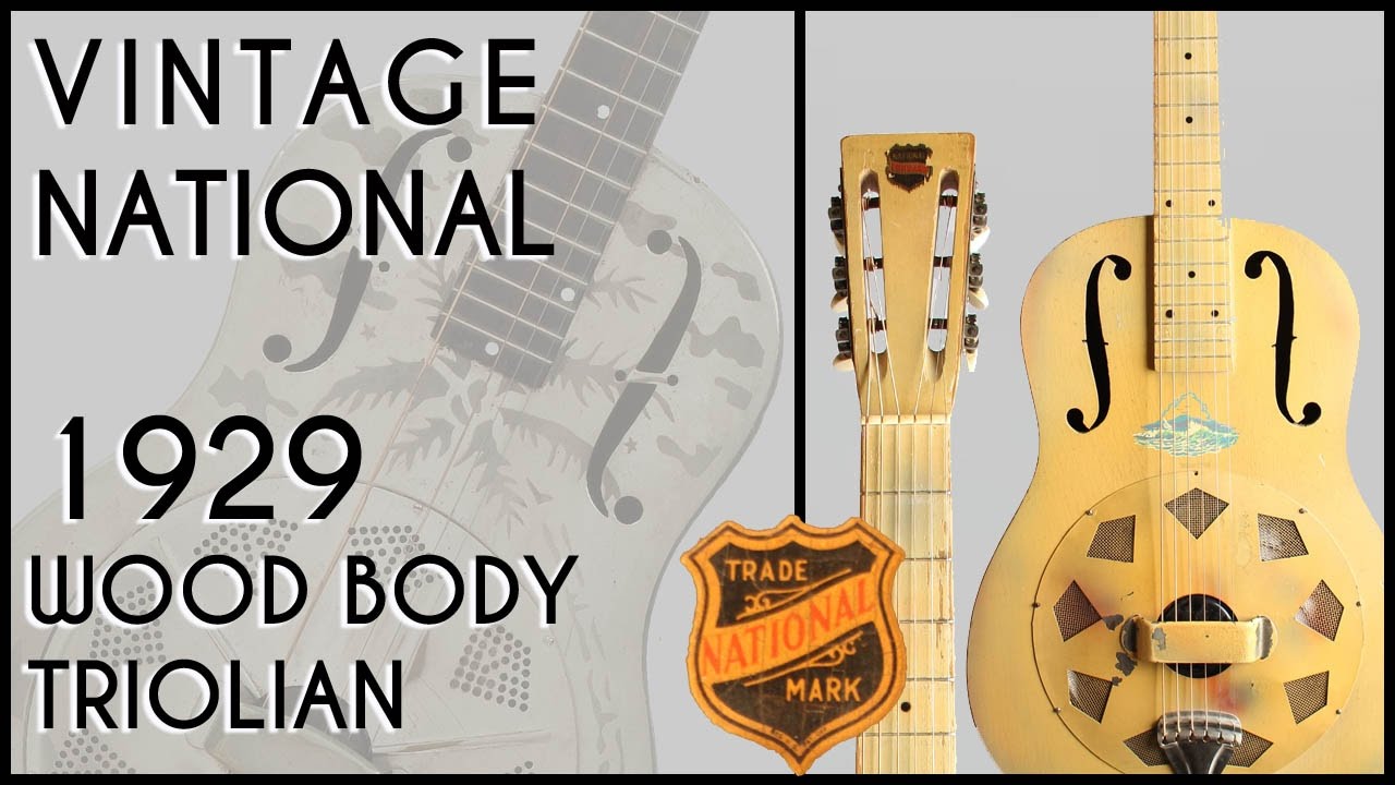 1929 Triolian Wood Body // Vintage National Guitars sound like this