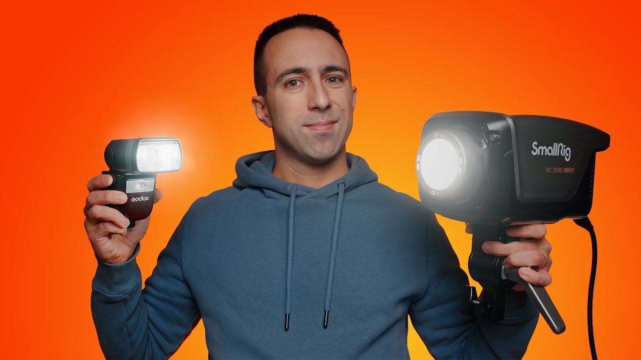 FLASH o LUCE CONTINUA per FOTOGRAFIA: cosa SCEGLIERE? // feat. Smallrig RC 350B