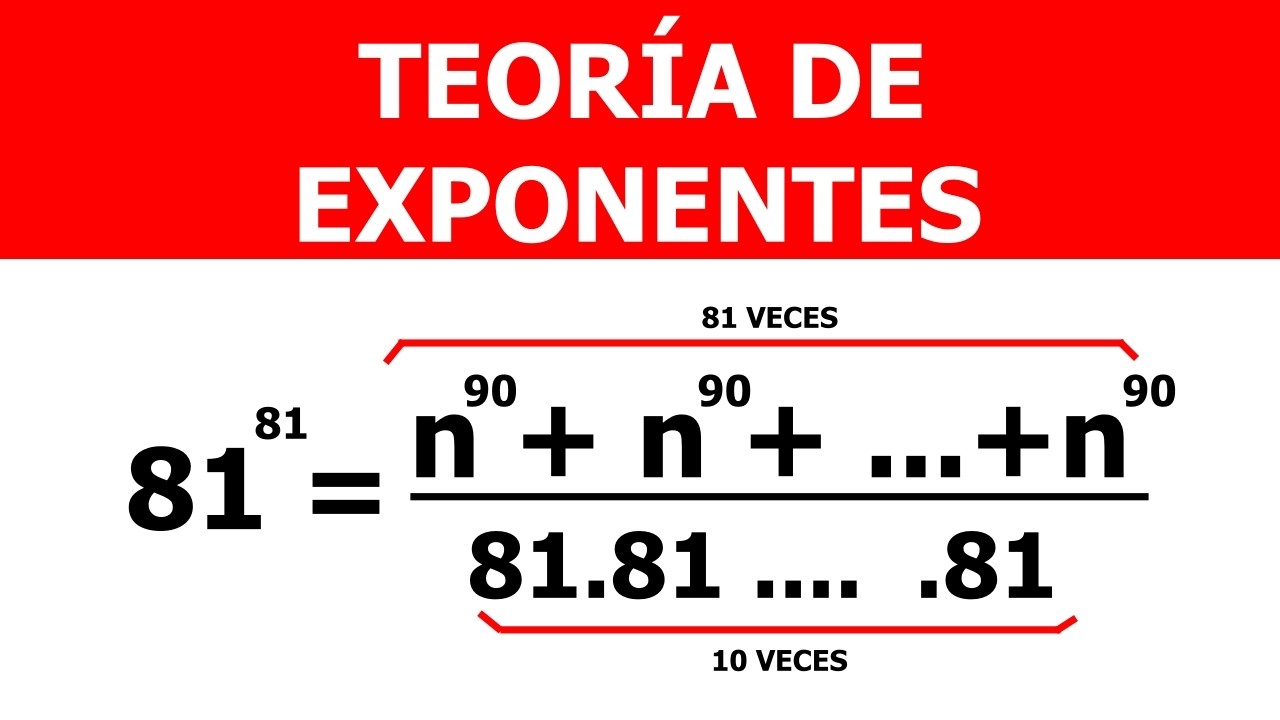 EXPONENTES  Explicada Desde Cero FÁCIL y RÁPIDO