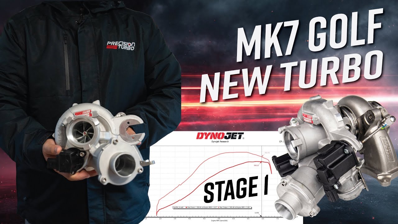 New Turbo for our GOLF R!  Precision Turbo MK7 Golf Stage 1 Factory Upgrade Turbocharger