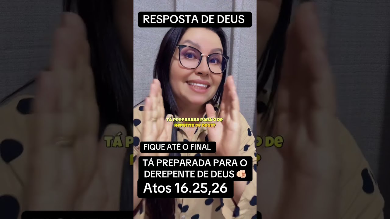RESPOSTA PODEROSA DE DEUS! ESCUTA!!! 🫵🏻