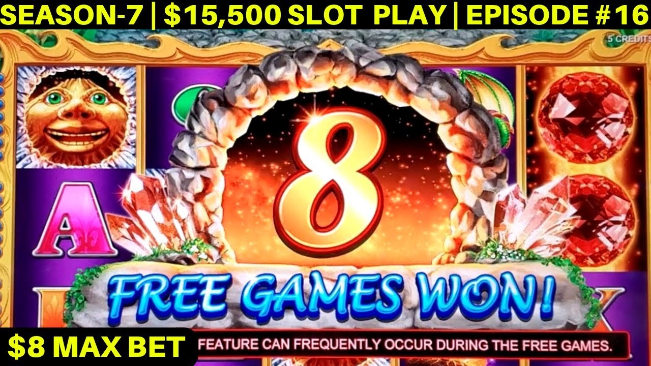 Volcanic Rock Fire Slot Machine $8 Max Bet Bonus | SEASON-7 | EPISODE #16