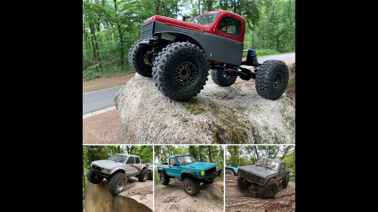 Crawler Climing day! Flatgekko Element Enduro - Axial scx10.2 - Traxxas Trx4