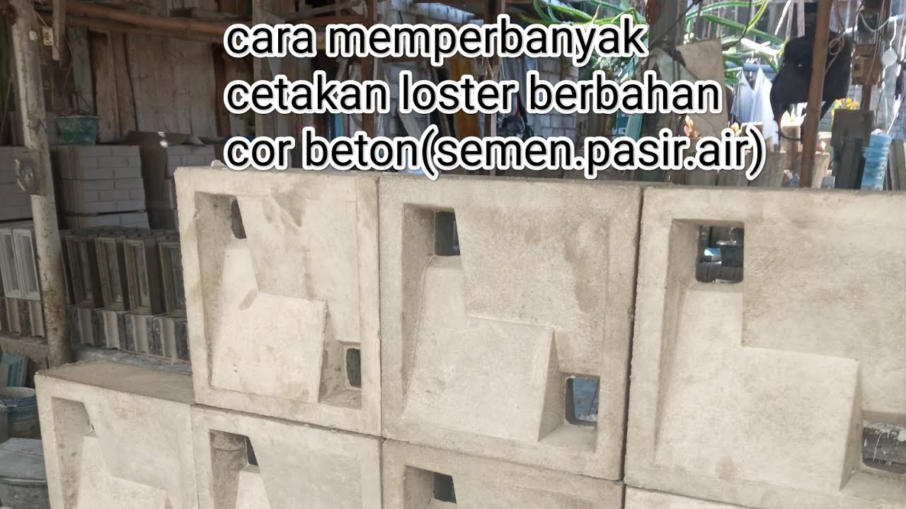 tutorial membuat cetakan loster dari bahan semen pasir air. (cor beton)