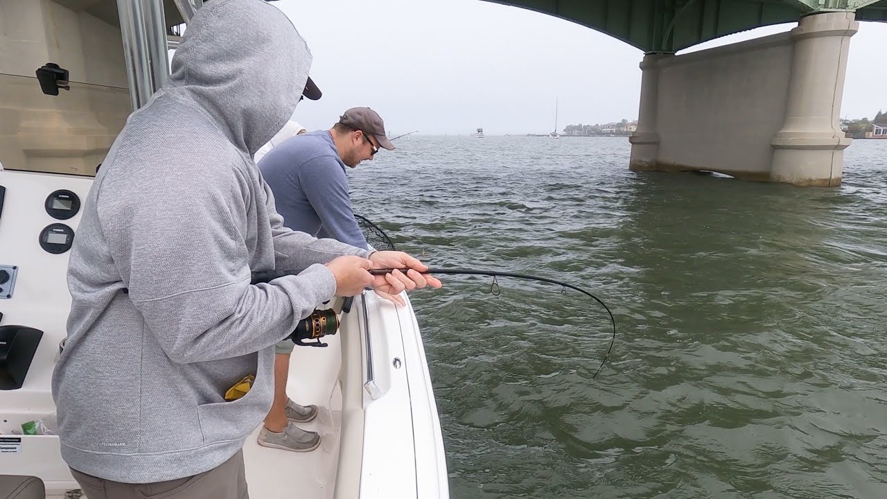 He caught the BIGGEST fish of his life! Lions Bridge St Augustine