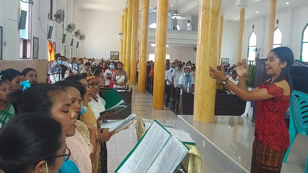 BERSANDUNG MADAH KEMULIAAN PS. OMK PAROKI SANTO YOSEF ONEKORE BERSAMA DIRIGEN CANTIK