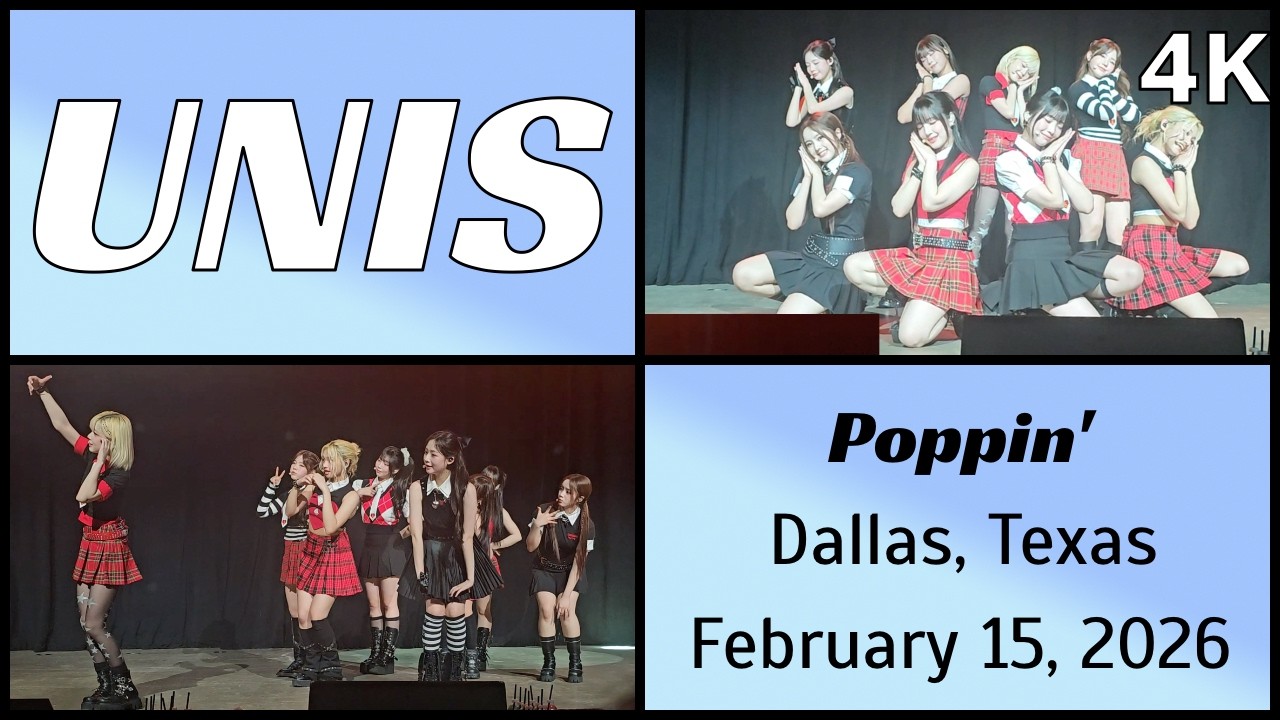260215 유니스 UNIS - Poppin' live @ South Side Music Hall, Dallas, TX 4K Fancam