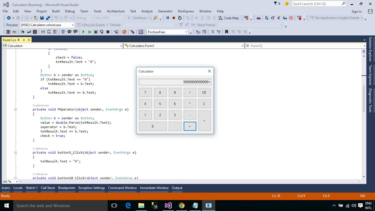 C# Tutorial : How to make a Calculator | FoxLearn