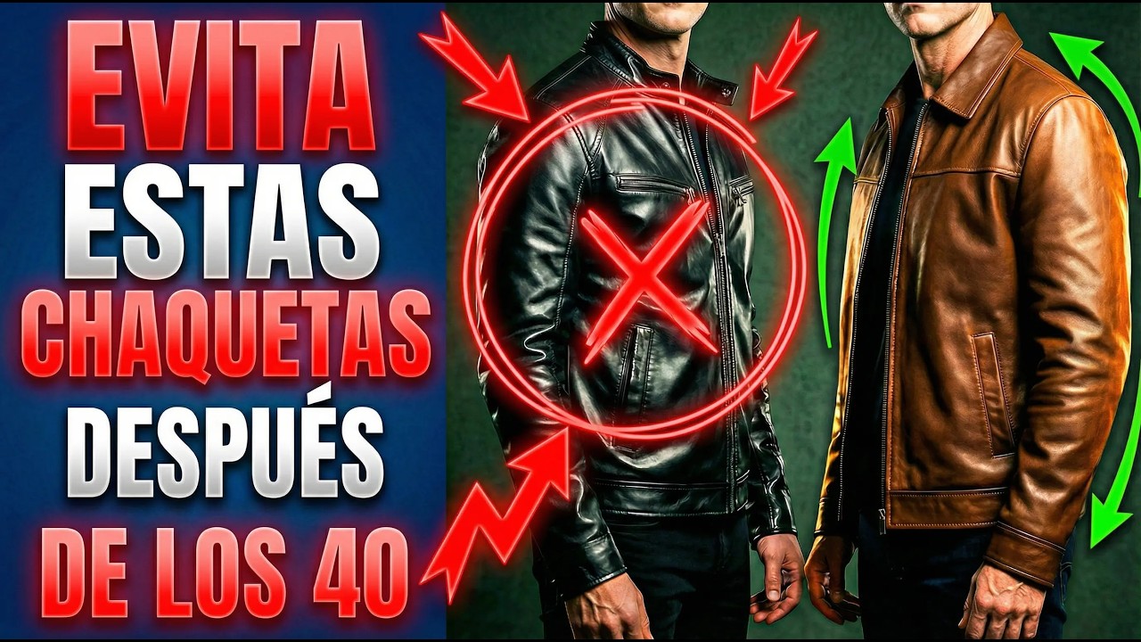 4 CHAQUETAS de cuero que SI favorecen a un hombre despues de los 40