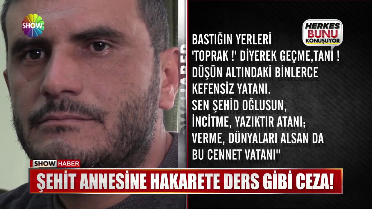 Şehit annesine hakarete ders gibi ceza!