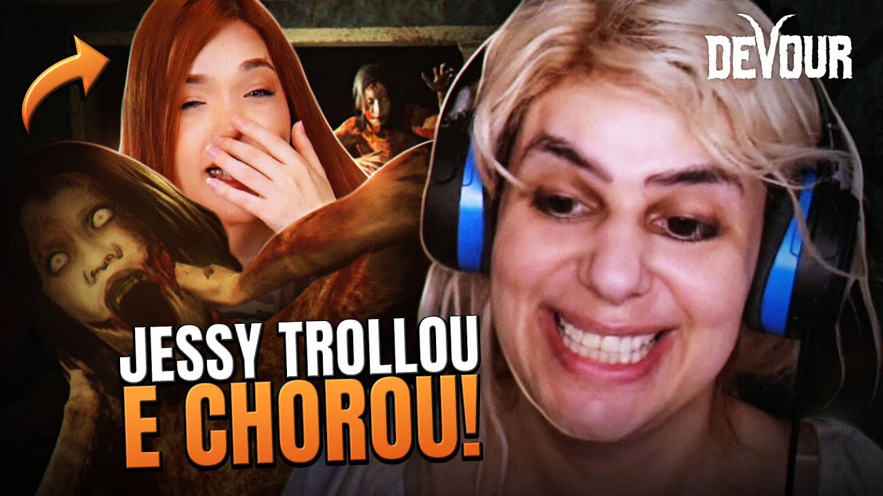 FIZEMOS a JESSY CHORAR ensinando ELA JOGAR Devour 👊😭