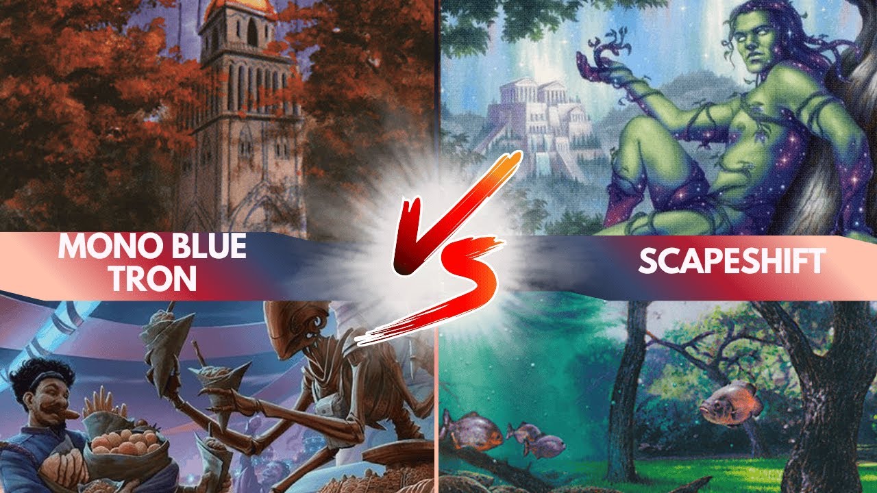 Scapeshift vs Mono Blue Tron | Modern Paper Gameplay