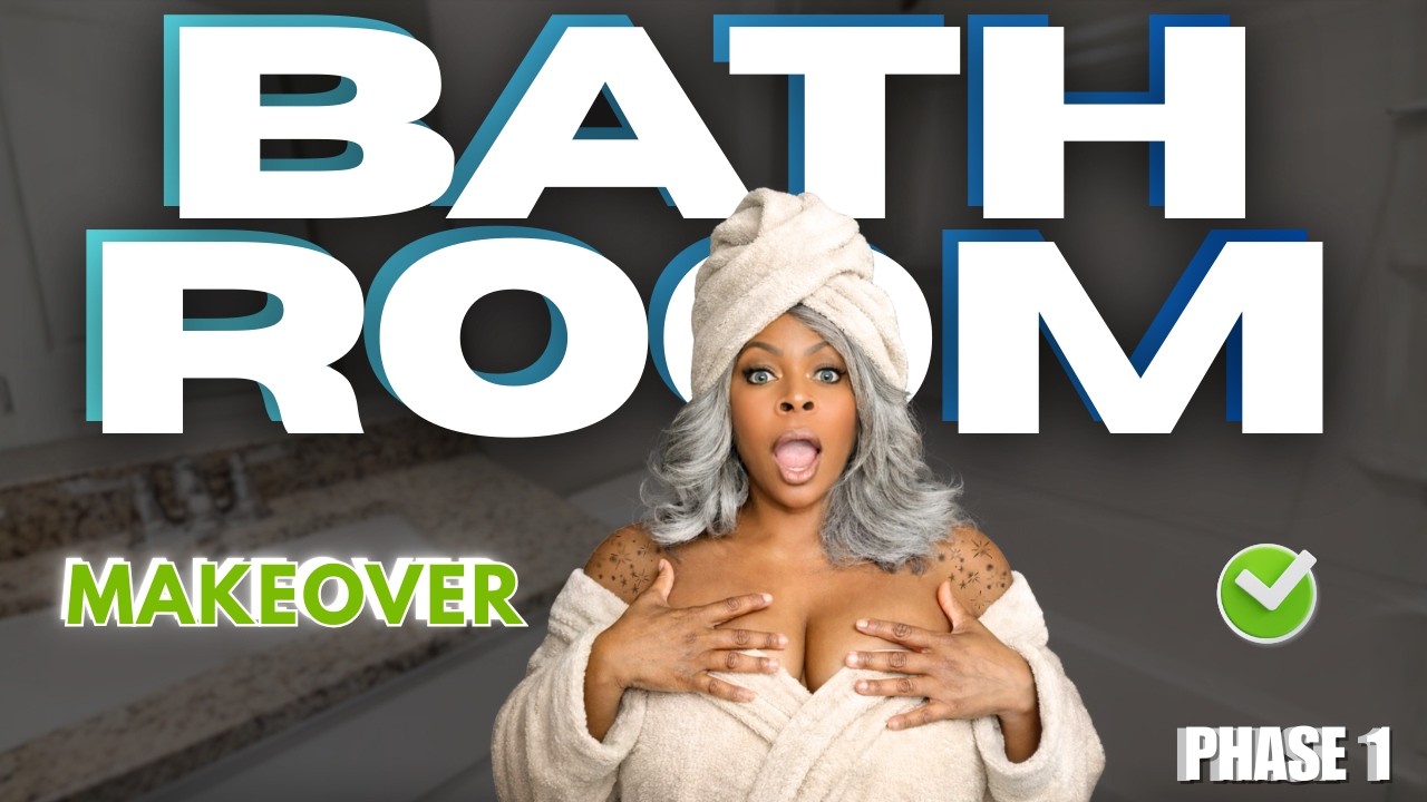 Sad Bathroom Makeover Under $500 | Budget Renter Friendly Tips, Tools and Tricks (part. 1)