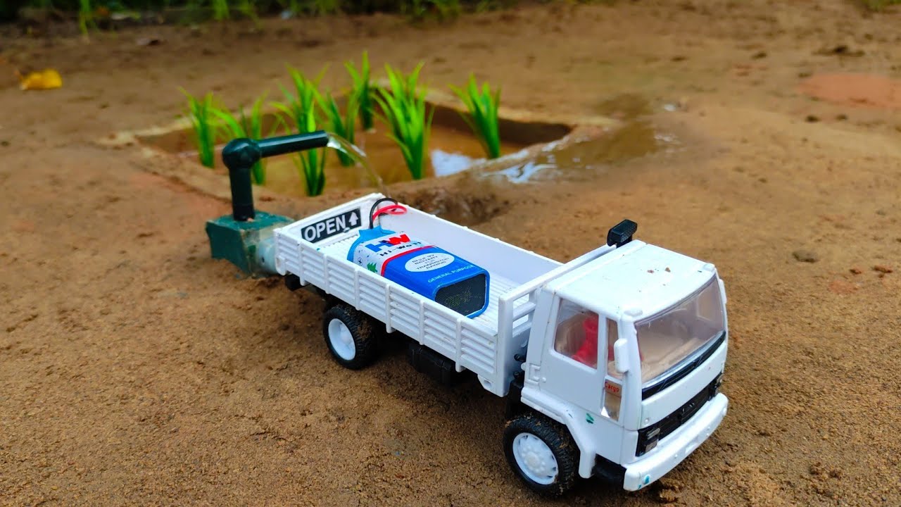 How to make water pump tractor science project - @Santroyce