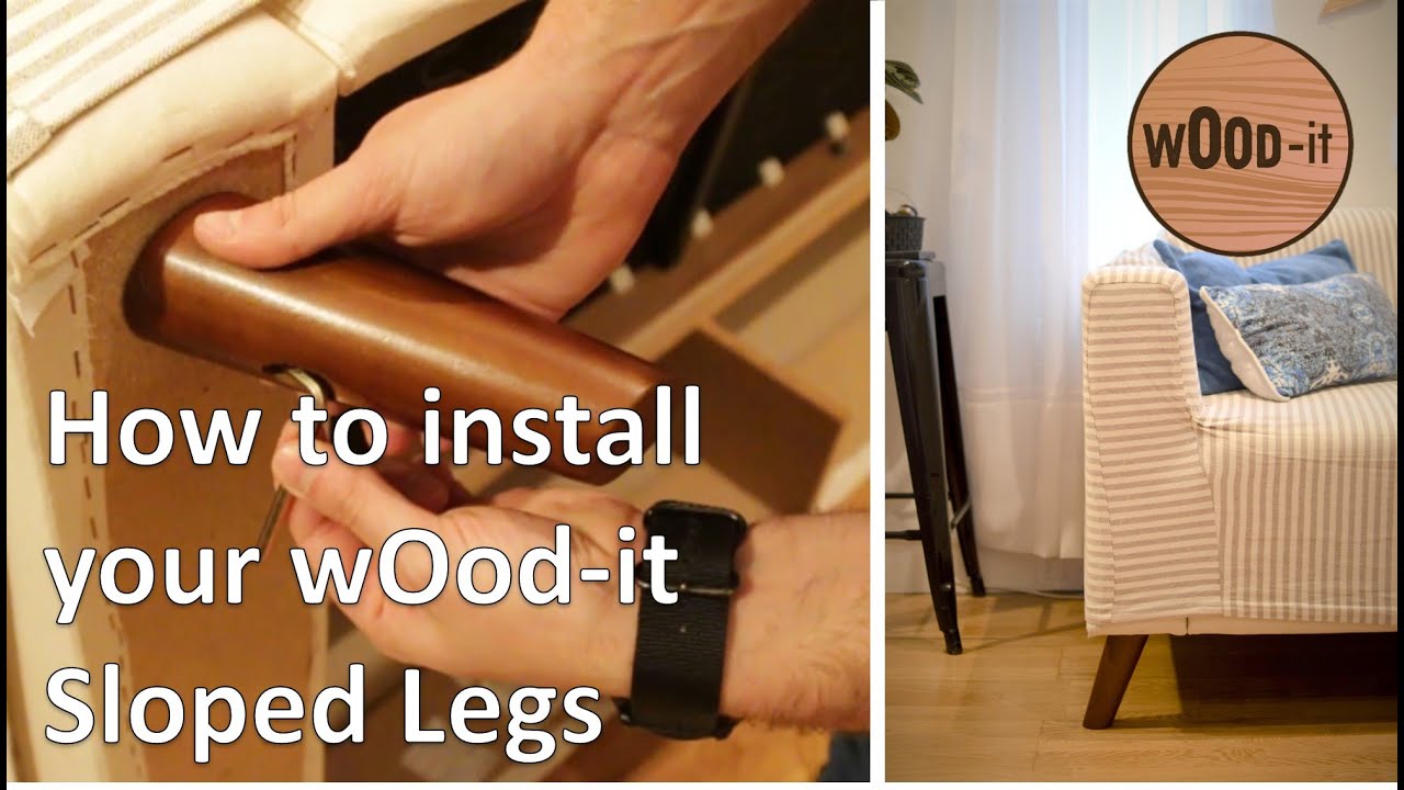 How to install wOod-it sloped legs