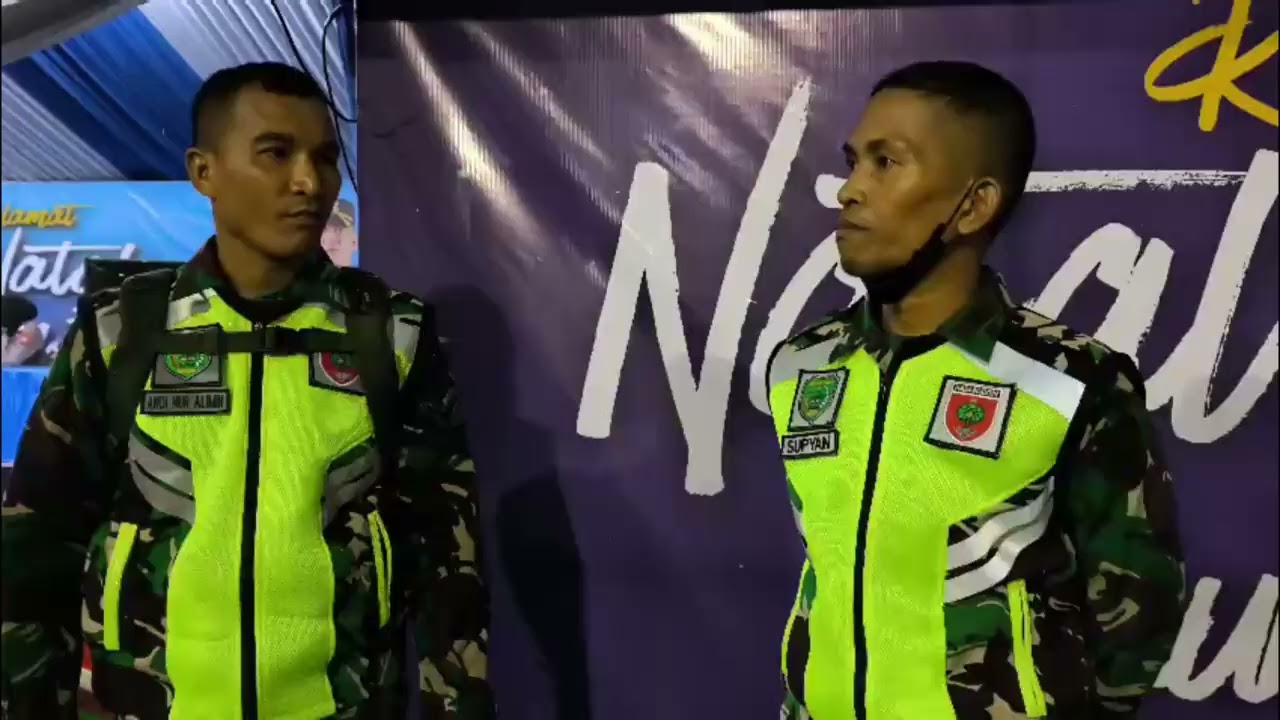 Dandim 1404/Pinrang Bersama Bupati dan Kapolres Laksankan Patroli Pemantauan Gereja &  Pos Pam Natal