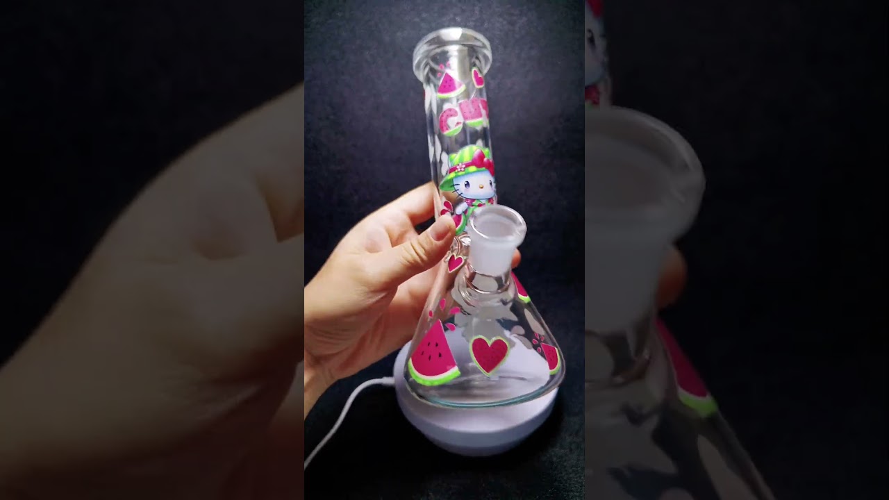 8&Prime; Hello Kitty Watermelon Dream Glass Beaker Bong