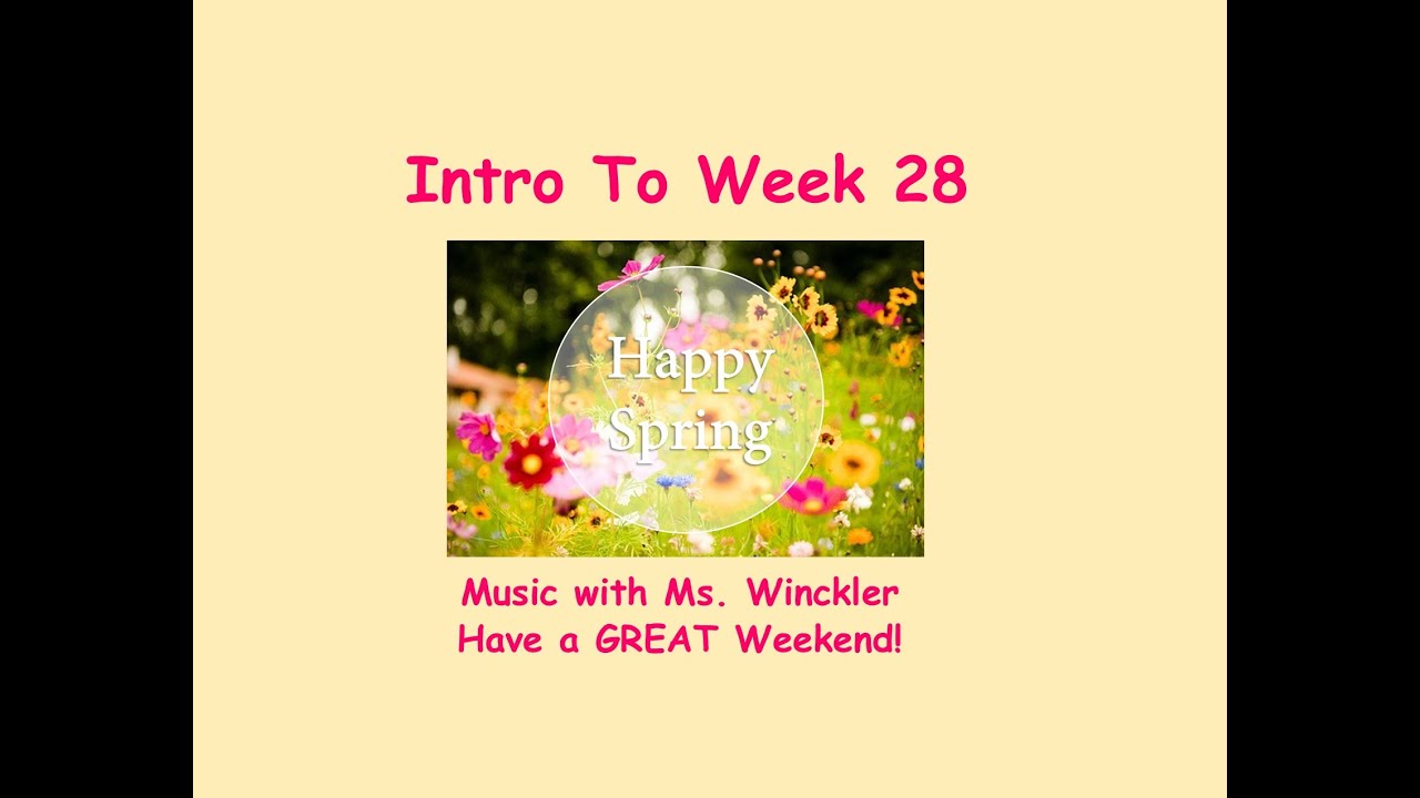 Intro to Week 28 OWL's