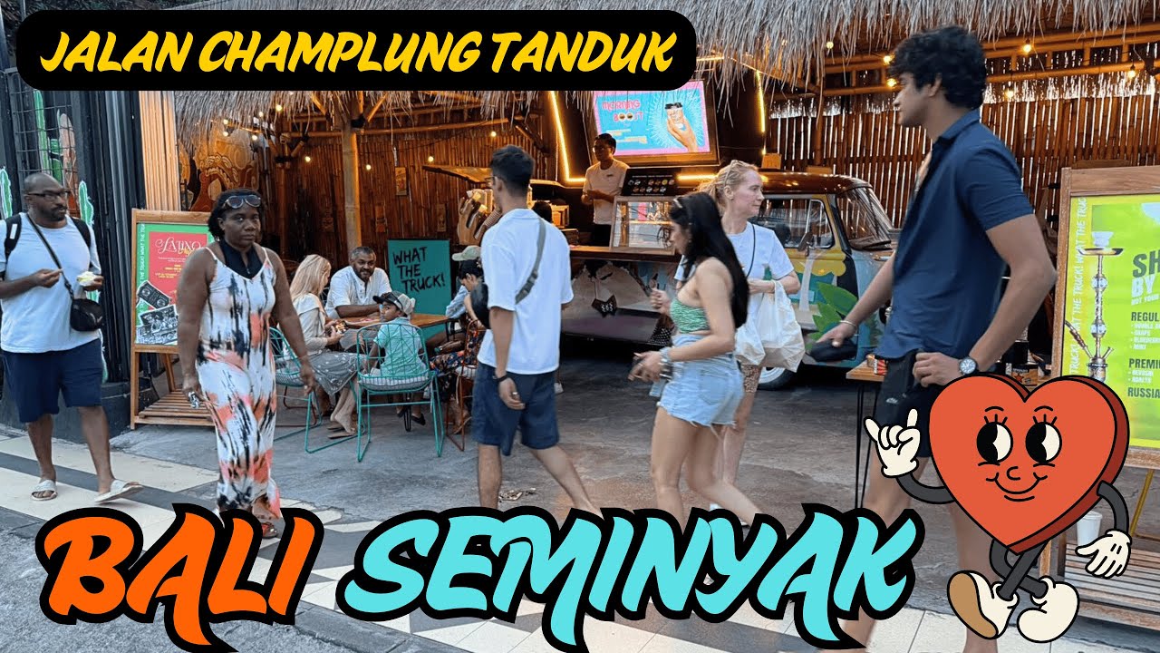 Bali Seminyak 4k Street Walking Tour 2025