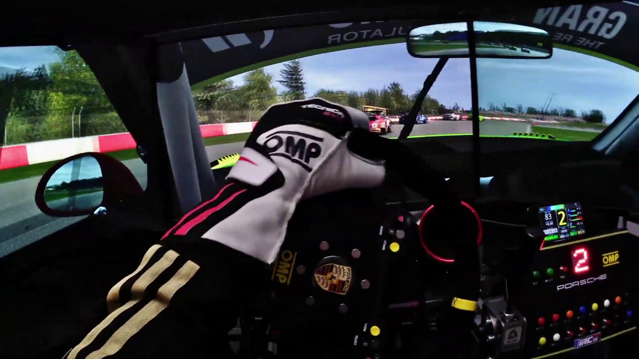 Onboard Simracing Porsche GT3 RACEROOM
