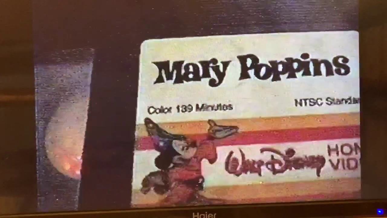 4 Different Disney's Mary Poppins VHS Copies