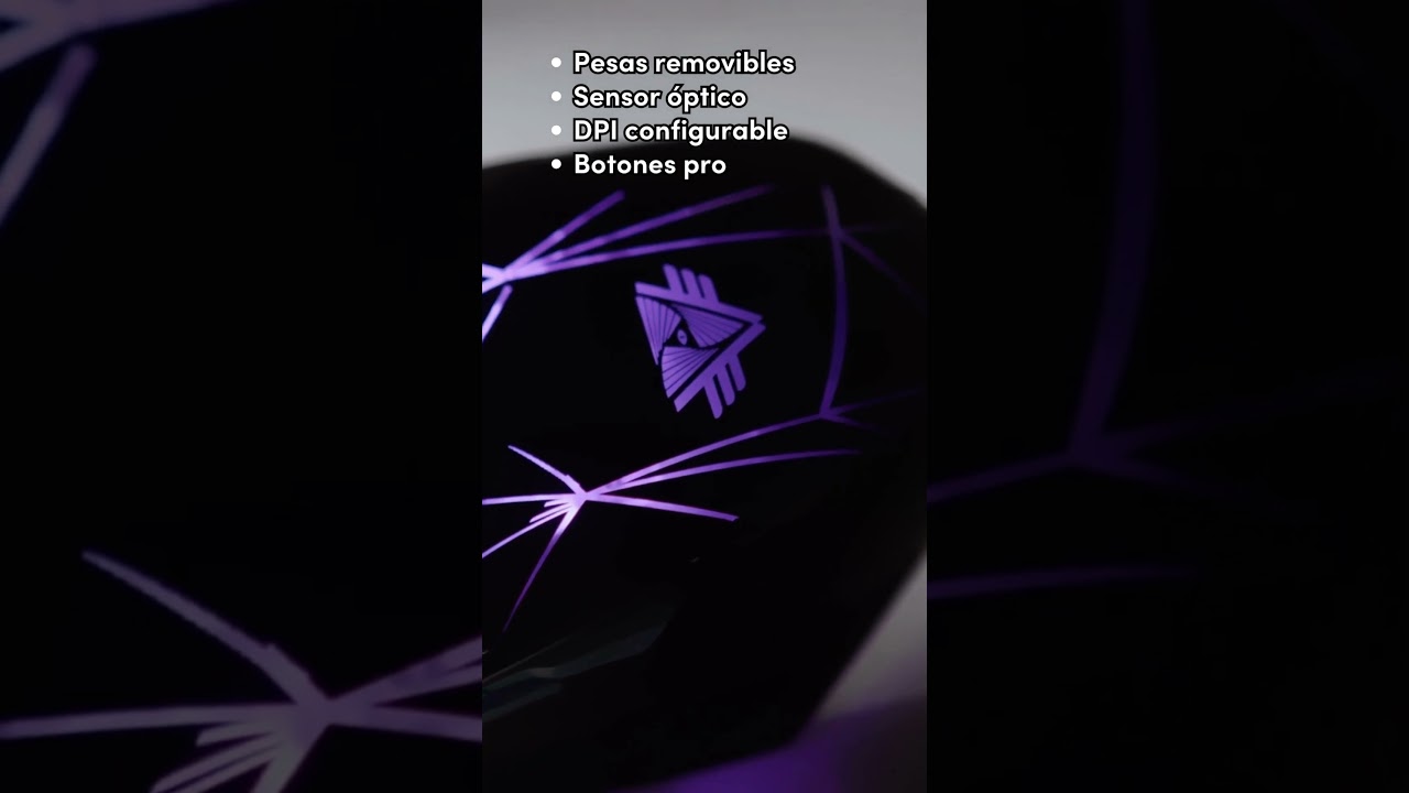 El NUEVO mouse con luces LED y pesas REMOVIBLES que NECESITAS